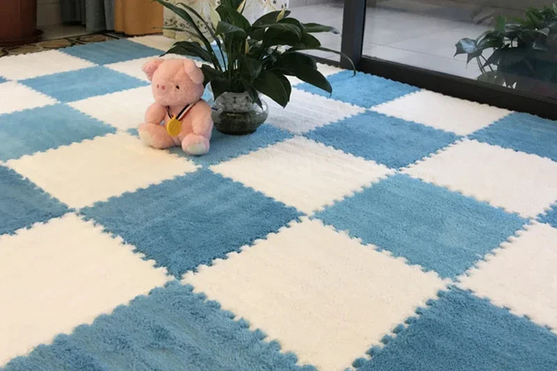 10/20PCS Soft Plush Children's Mat Baby Play Mat Baby Toys Eva Foam Puzzle Carpet In Children's Room Keep Warm Playmat 30*30*1CM