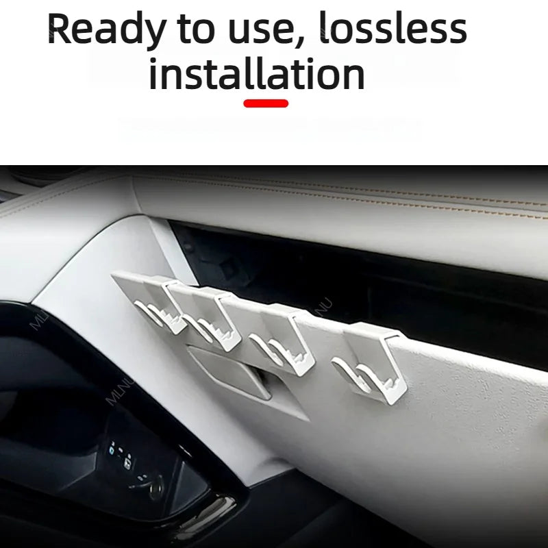 Durable ABS Glove Box Hooks Non-Slip Heavy Duty Bag Hooks Easy Install Car Purse Versatile Holder for Universal Car Brand Tesla Model 3 Model Y Car