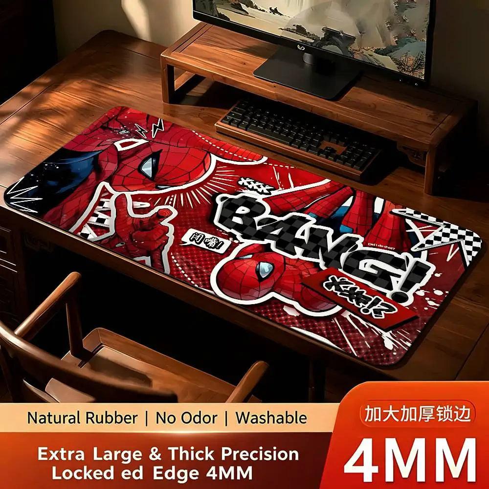 Cool-Spider-Man Mouse Pad Computer Mat Deskpad Laptop Keyboard Mat Office Large Landscape Mousepad