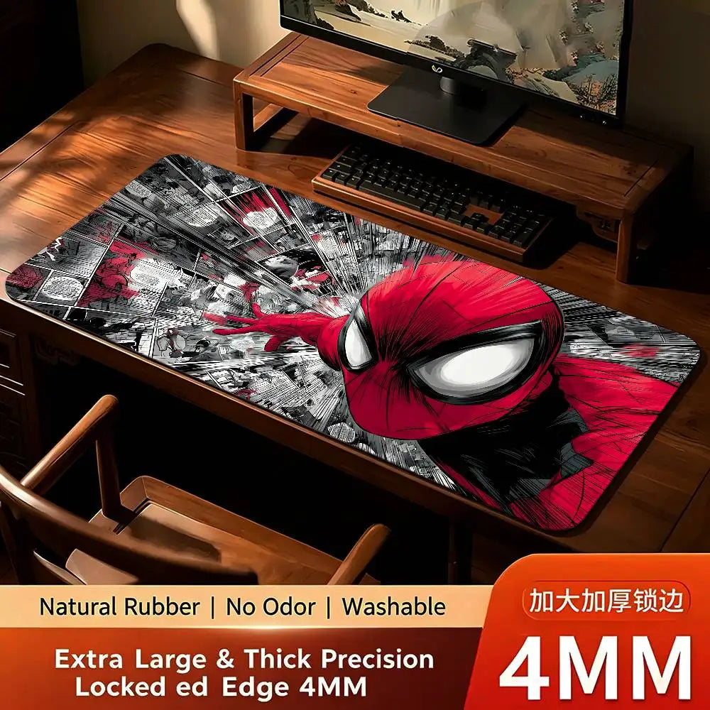 Cool-Spider-Man Mouse Pad Computer Mat Deskpad Laptop Keyboard Mat Office Large Landscape Mousepad