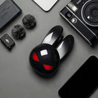 MOFII M6C Evil Rabbit Dual-mode Mouse, Black Cool Rabbit Shape, RGB Ambient Light, Silent Rechargeable, Multi-device Compatible