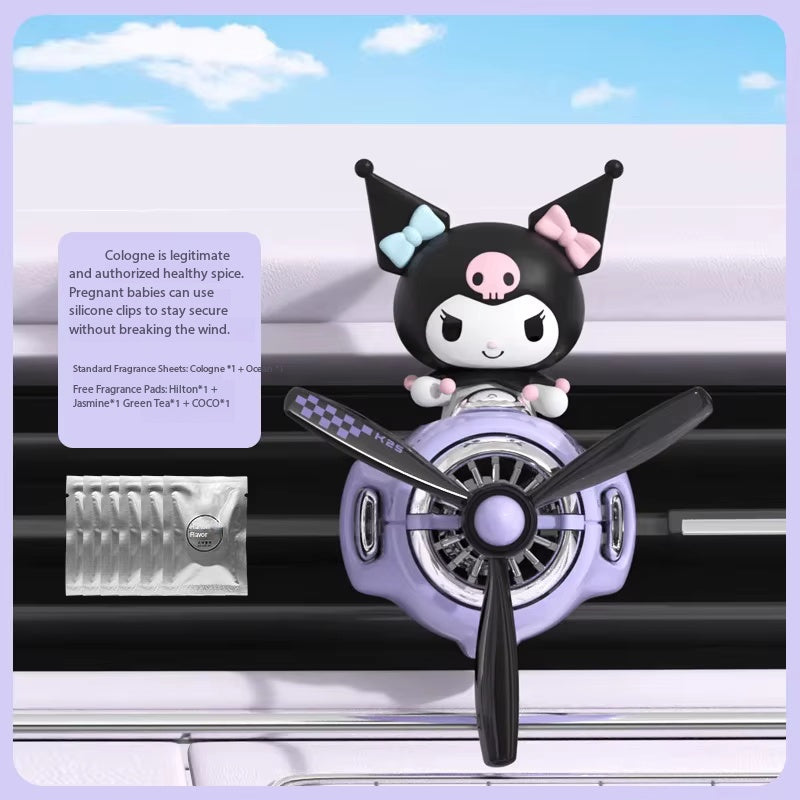 Hello Kitty Car Air Outlet Aromatherapy Car Airplane Fragrance Pendant Cream Air Conditioning Cartoon Decoration Ornament