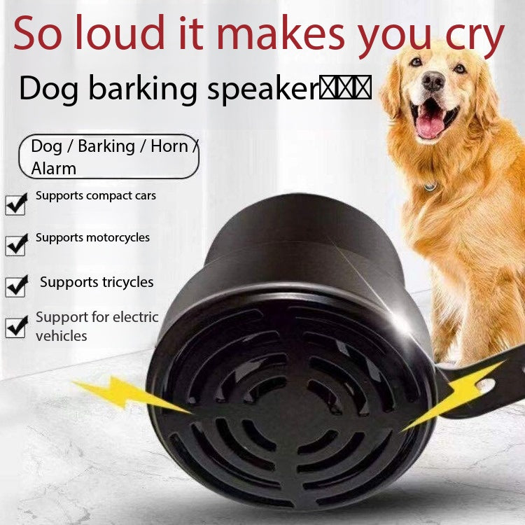 Dog Bark Sound Horn 12V-80V Universal Simulation Animal Sound Speaker For Motorcycle EV Truck