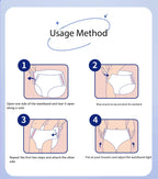 10PCS Disposable Period Panties Probiotic Blue Core Organic Cotton Menstrual High Absorption Feminine Breathable Cotton Day&Night Use Sanitary PANTIES For Women