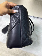 Channel 2026 New Portable Panda Black and White Color Matching Cambon Vegetable Basket Tote Shoulder Shopping Bag