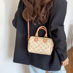 Classic Old Flower Boston Pillow Bag 2026 New Fashion Printed Versatile Portable Oblique Span Shoulder Bag