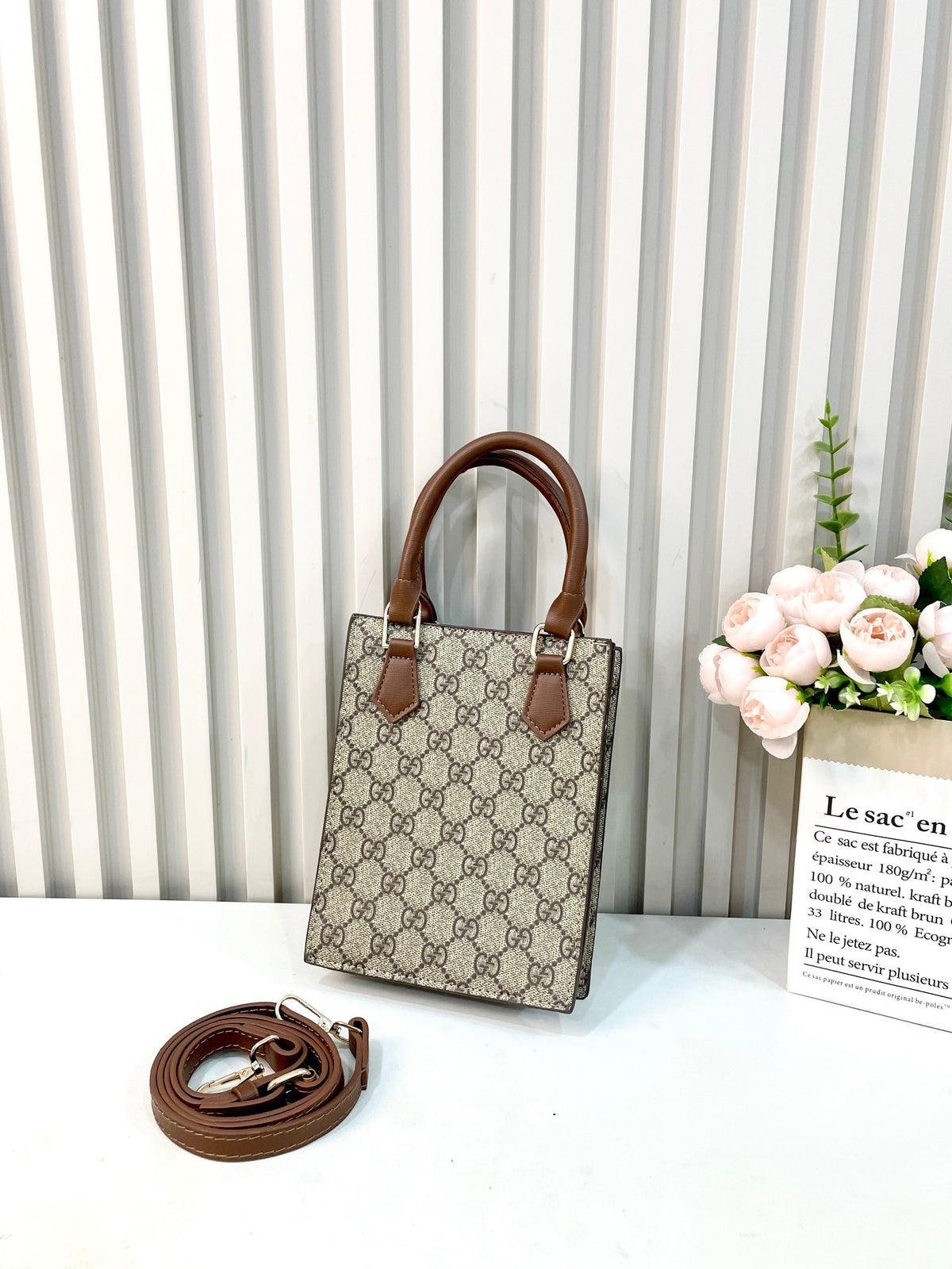 Classic Monogram Sheet Music Tote Bag Mini Tote Bag Women's Hand Bag Mini Tote Bag Messenger Bag