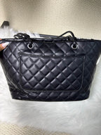 Channel 2026 New Portable Panda Black and White Color Matching Cambon Vegetable Basket Tote Shoulder Shopping Bag