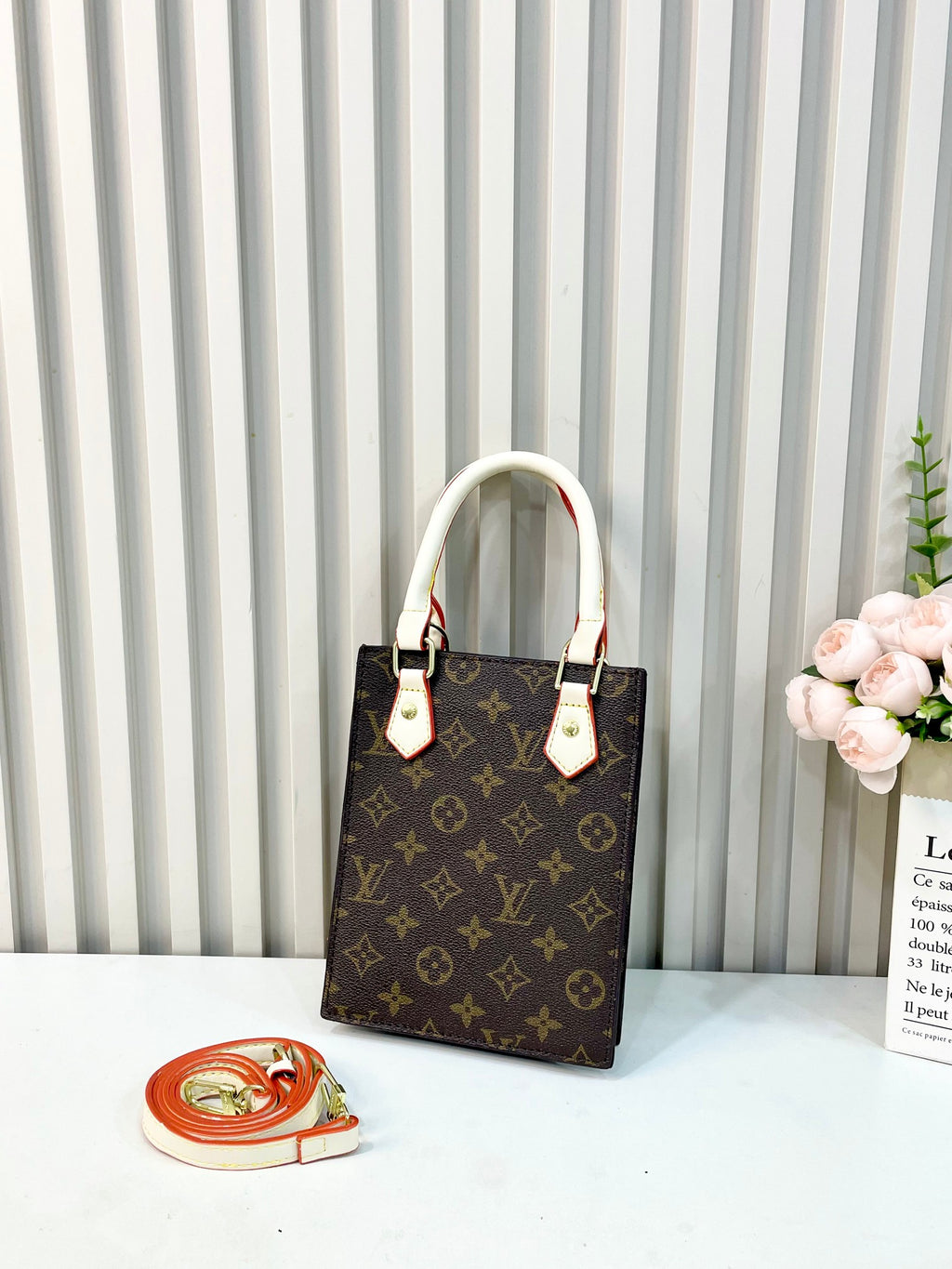 Classic Monogram Sheet Music Tote Bag Mini Tote Bag Women's Hand Bag Mini Tote Bag Messenger Bag